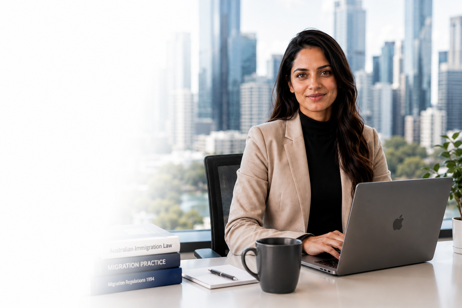 Registered migration expert reviewing a visitor visa application